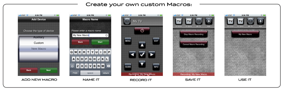 FLPR Universal Remote Control (URC) Create your Own Macros