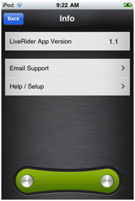Help for Liverider Cycling Computer
