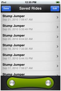 Deleting Saved Bike Rides for Liverider Cycling Computer